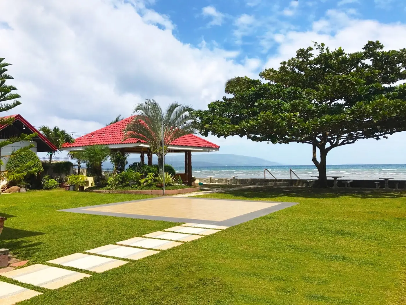 The Praia beachfront garden and event space